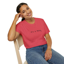 Load image into Gallery viewer, When Black Ink Met White Empty Pages (Back of Shirt) Unisex T-Shirt by B E-Z - It's A Thing
