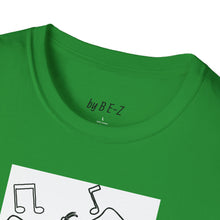 Load image into Gallery viewer, Dancing dog Unisex T-Shirt by B E-Z
