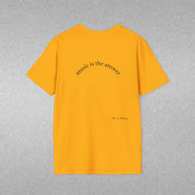 Load image into Gallery viewer, Music is the answer Unisex T-Shirt by B E-Z
