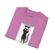 Load image into Gallery viewer, Dangling cat Unisex T-Shirt by B E-Z
