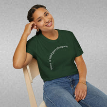Load image into Gallery viewer, peace of mind goes a long way Unisex T-Shirt by B E-Z
