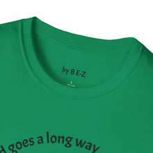 Load image into Gallery viewer, peace of mind goes a long way Unisex T-Shirt by B E-Z
