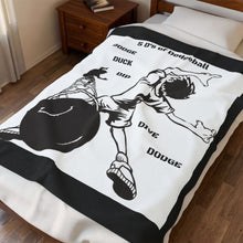 Load image into Gallery viewer, 5 D's of Dodgeball Velveteen Plush Blanket
