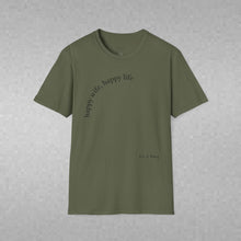 Load image into Gallery viewer, happy wife, happy life Unisex T-Shirt by B E-Z
