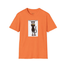 Load image into Gallery viewer, Dangling cat Unisex T-Shirt by B E-Z
