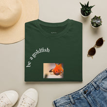 Load image into Gallery viewer, be a goldfish Unisex T-Shirt by B E-Z
