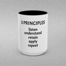 Load image into Gallery viewer, 5 PRINCIPLES Coffee Mug (15oz)
