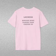 Load image into Gallery viewer, Sports' Greatest Motivator- Laziness (see back) Unisex T-Shirt by B E-Z
