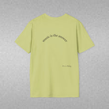 Load image into Gallery viewer, Music is the answer Unisex T-Shirt by B E-Z

