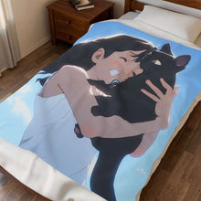 Load image into Gallery viewer, Cat Hug Velveteen Plush Blanket
