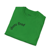 Load image into Gallery viewer, Shots fired Unisex T-Shirt by B E-Z
