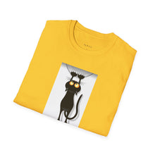 Load image into Gallery viewer, Dangling cat Unisex T-Shirt by B E-Z
