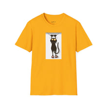 Load image into Gallery viewer, Dangling cat Unisex T-Shirt by B E-Z
