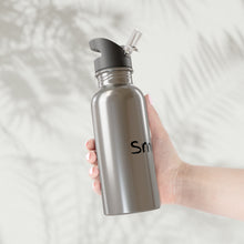Load image into Gallery viewer, smile...Stainless Steel Water Bottle With Straw, 20oz
