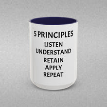 Load image into Gallery viewer, 5 PRINCIPLES Coffee Mug (15oz)
