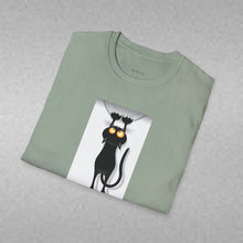 Load image into Gallery viewer, Dangling cat Unisex T-Shirt by B E-Z
