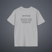 Load image into Gallery viewer, Sports Greatest Motivator- Attitude (see back) Unisex T-Shirt by B E-Z
