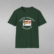 Load image into Gallery viewer, Sports' Greatest Motivator- Laziness (see back) Unisex T-Shirt by B E-Z
