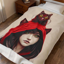 Load image into Gallery viewer, Double Trouble Velveteen Plush Blanket
