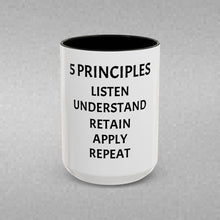 Load image into Gallery viewer, 5 PRINCIPLES Coffee Mug (15oz)
