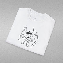 Load image into Gallery viewer, Dancing dog Unisex T-Shirt by B E-Z

