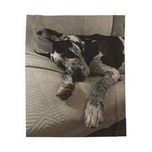 Load image into Gallery viewer, Chillin' Great Dane Velveteen Plush Blanket
