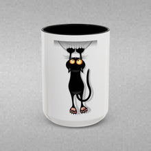 Load image into Gallery viewer, Dangling Cat Coffee Mug (15oz)
