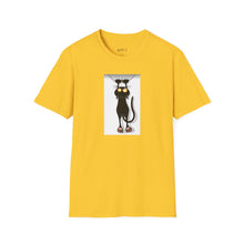 Load image into Gallery viewer, Dangling cat Unisex T-Shirt by B E-Z
