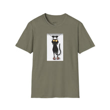 Load image into Gallery viewer, Dangling cat Unisex T-Shirt by B E-Z
