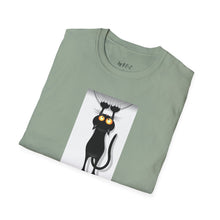 Load image into Gallery viewer, Dangling cat Unisex T-Shirt by B E-Z
