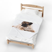 Load image into Gallery viewer, Pug Velveteen Plush Blanket
