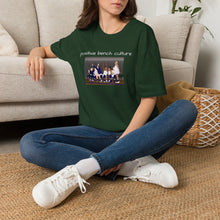 Load image into Gallery viewer, positive bench culture Unisex T-Shirt by B E-Z
