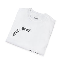Load image into Gallery viewer, Shots fired Unisex T-Shirt by B E-Z
