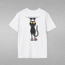 Load image into Gallery viewer, Dangling cat Unisex T-Shirt by B E-Z
