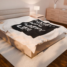 Load image into Gallery viewer, Happy Wife, Happy Life - Velveteen Plush Blanket
