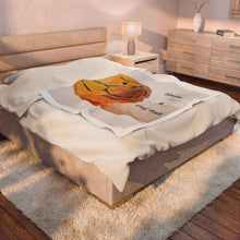 Load image into Gallery viewer, Smile &amp; Play Ball Velveteen Plush Blanket
