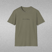 Load image into Gallery viewer, When Black Ink Met White Empty Pages (Back of Shirt) Unisex T-Shirt by B E-Z - It's A Thing
