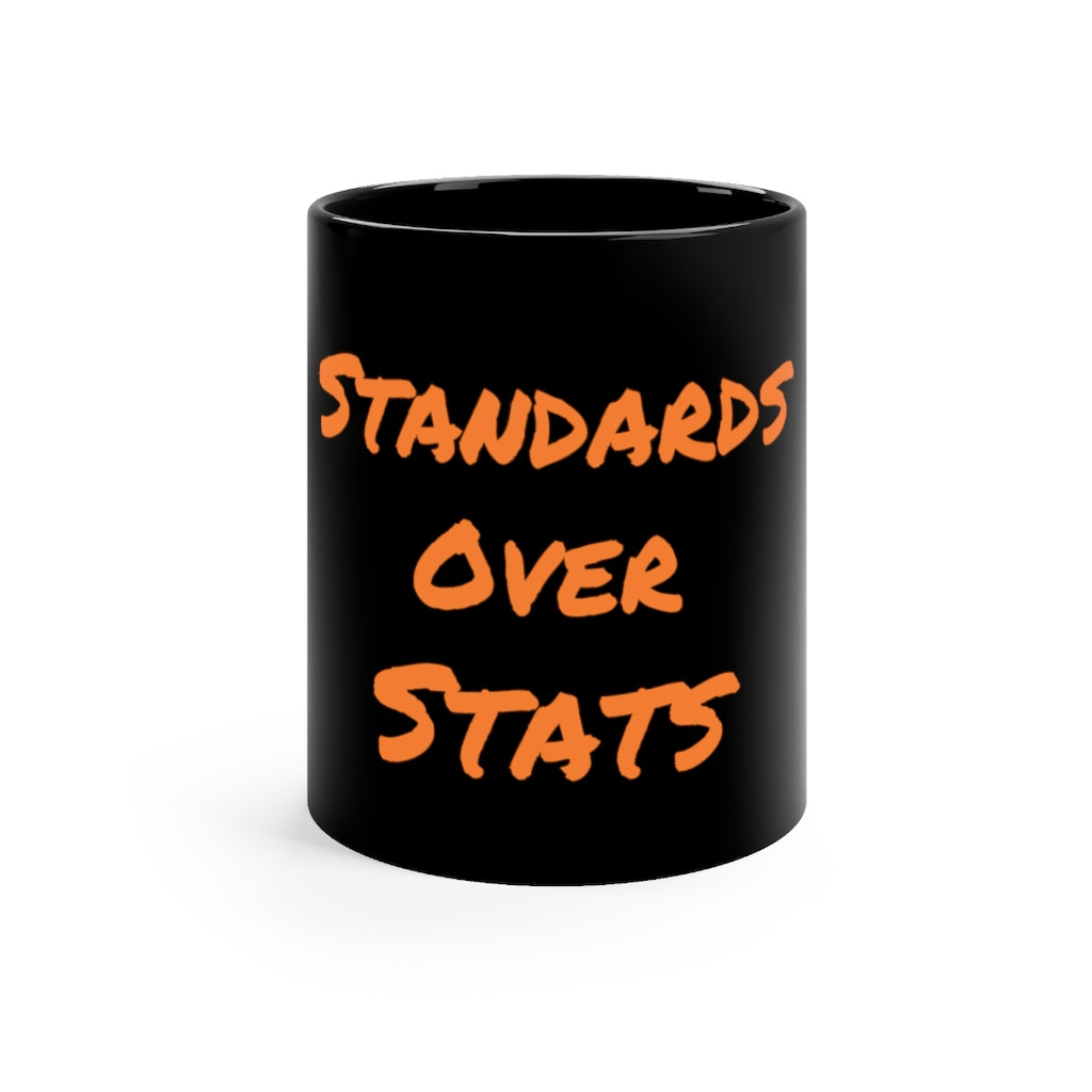 Standard Over Stats - Black Mug 11oz