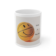 Load image into Gallery viewer, Smile &amp; Play Ball - White Mug 11 oz.
